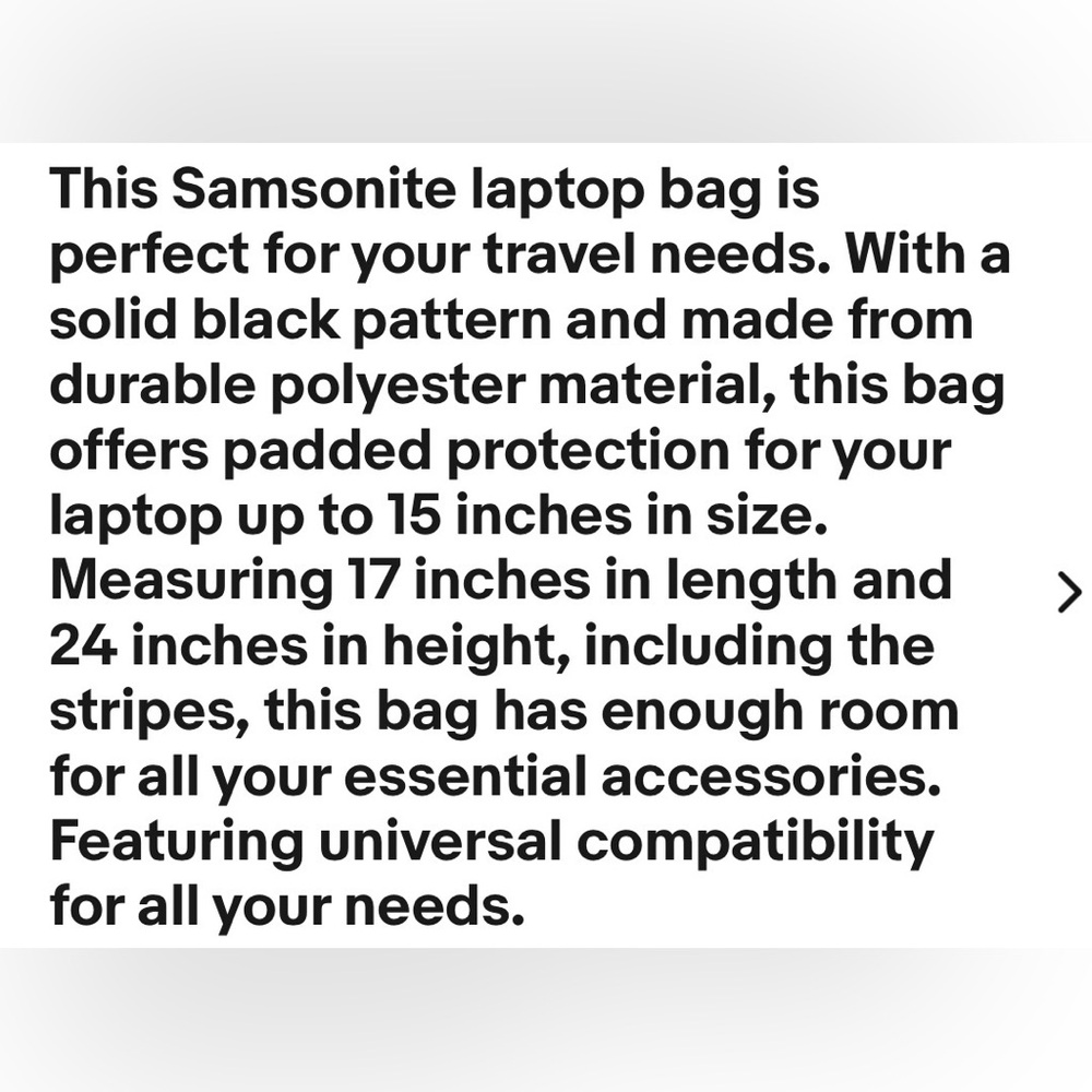 Samsonite Computer Briefcase Travel Bag - Picture 16 of 16